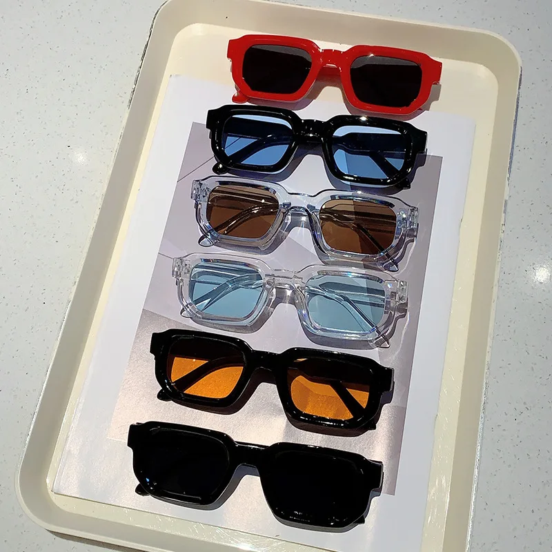 Luxury Lifestyle Men - Vintage Rectangle Frame Sunglasses Outdoor Man