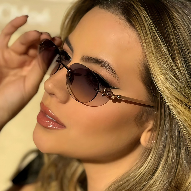 New Metal Frameless Oval Woman - Luxury Lifestyle Men review and price