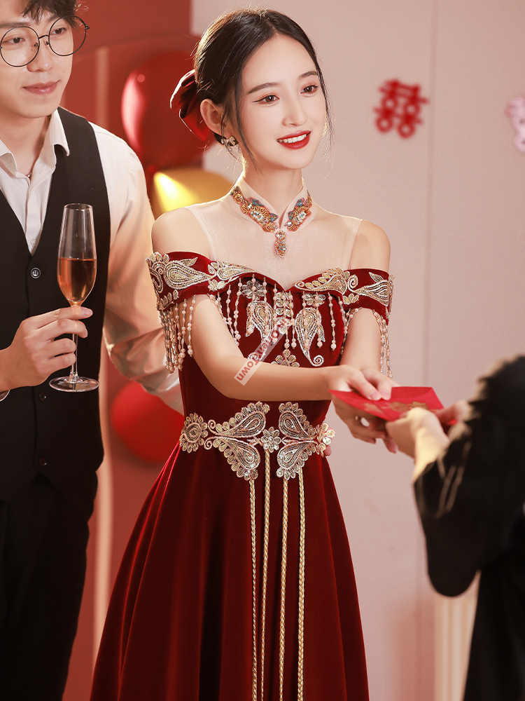 Chinese Style Toast Dress Brid - Luxury Lifestyle Girl review and price