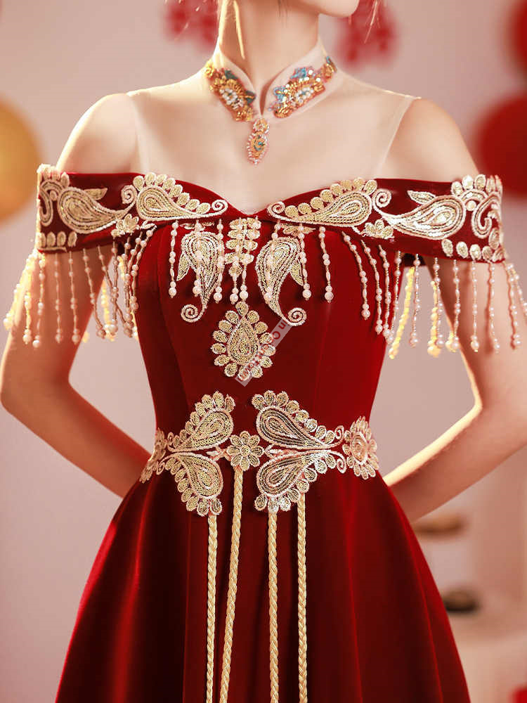 Chinese Style Toast Dress Brid - Luxury Lifestyle Girl review and price