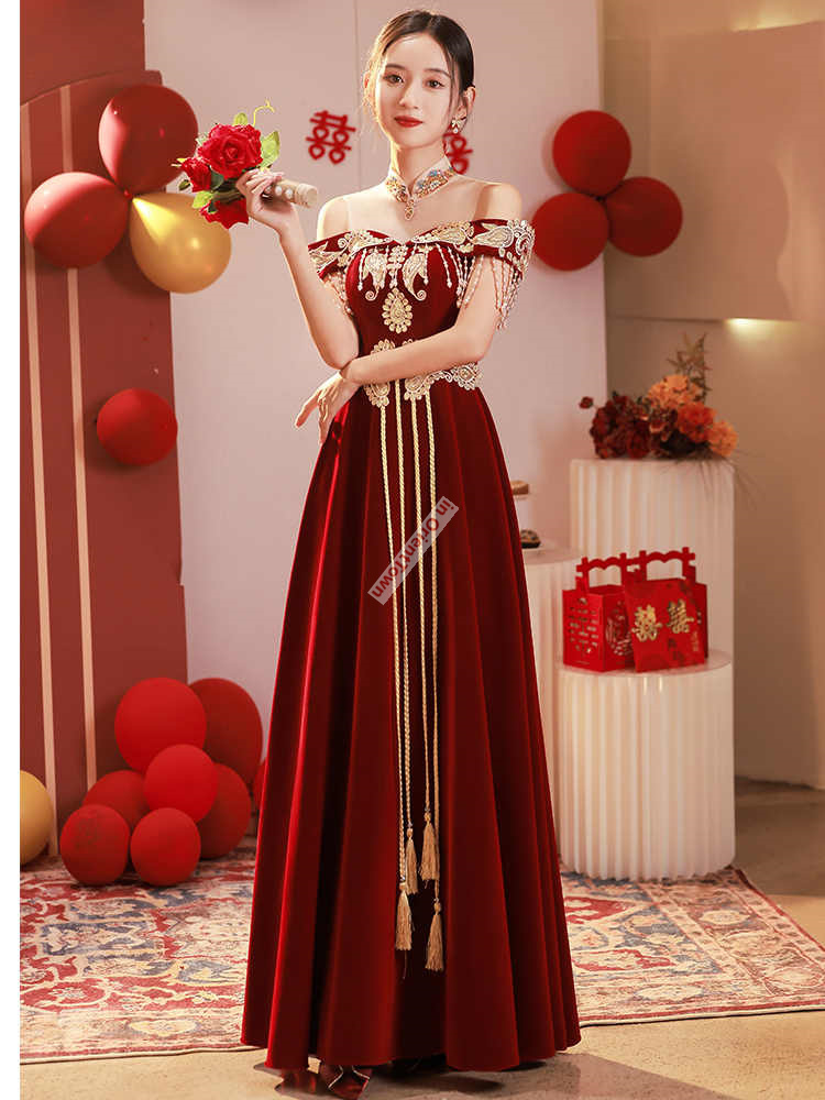 Chinese Style Toast Dress Brid - Luxury Lifestyle Girl review and price