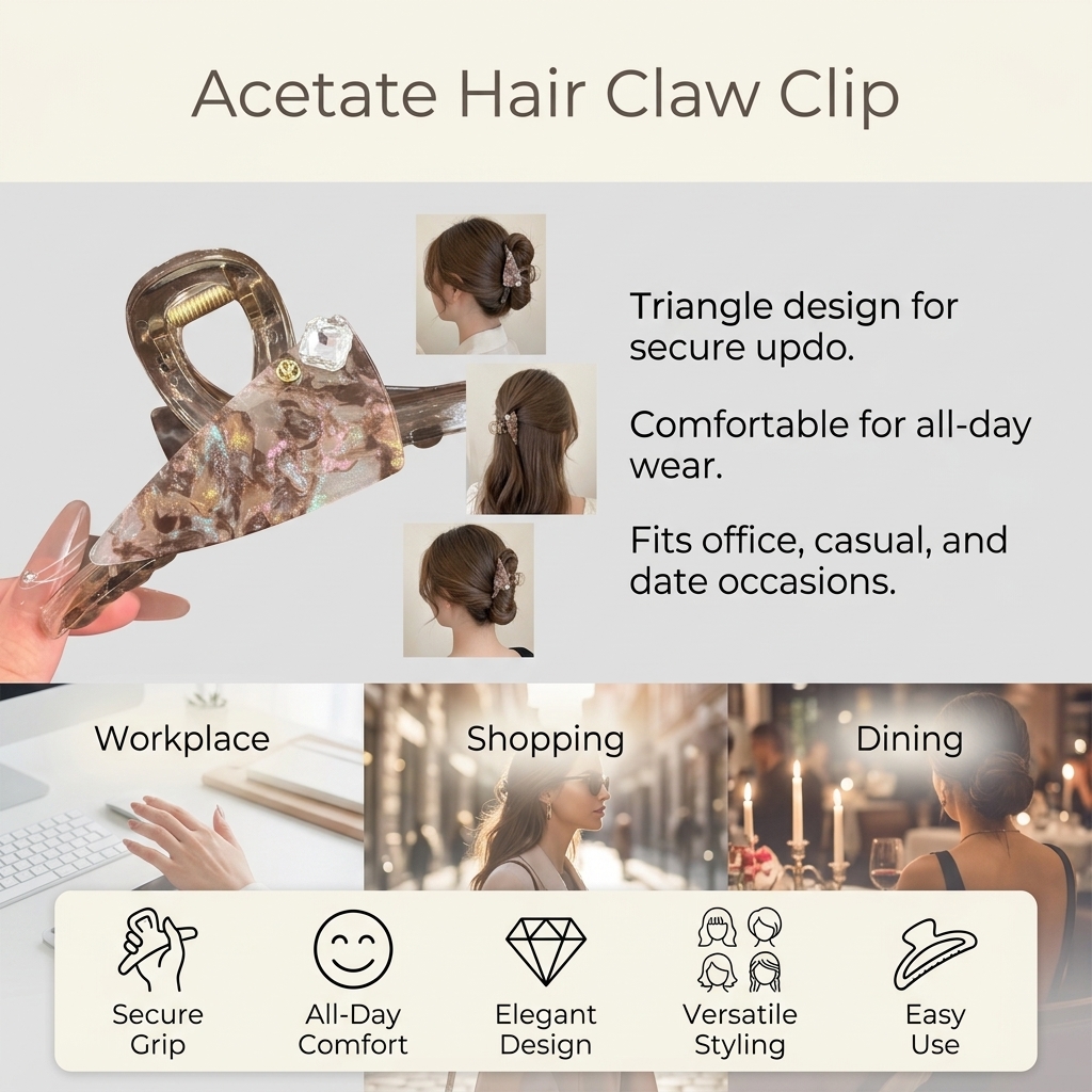 French Style Hair Claw Trendy  - Luxury Lifestyle Girl review and price