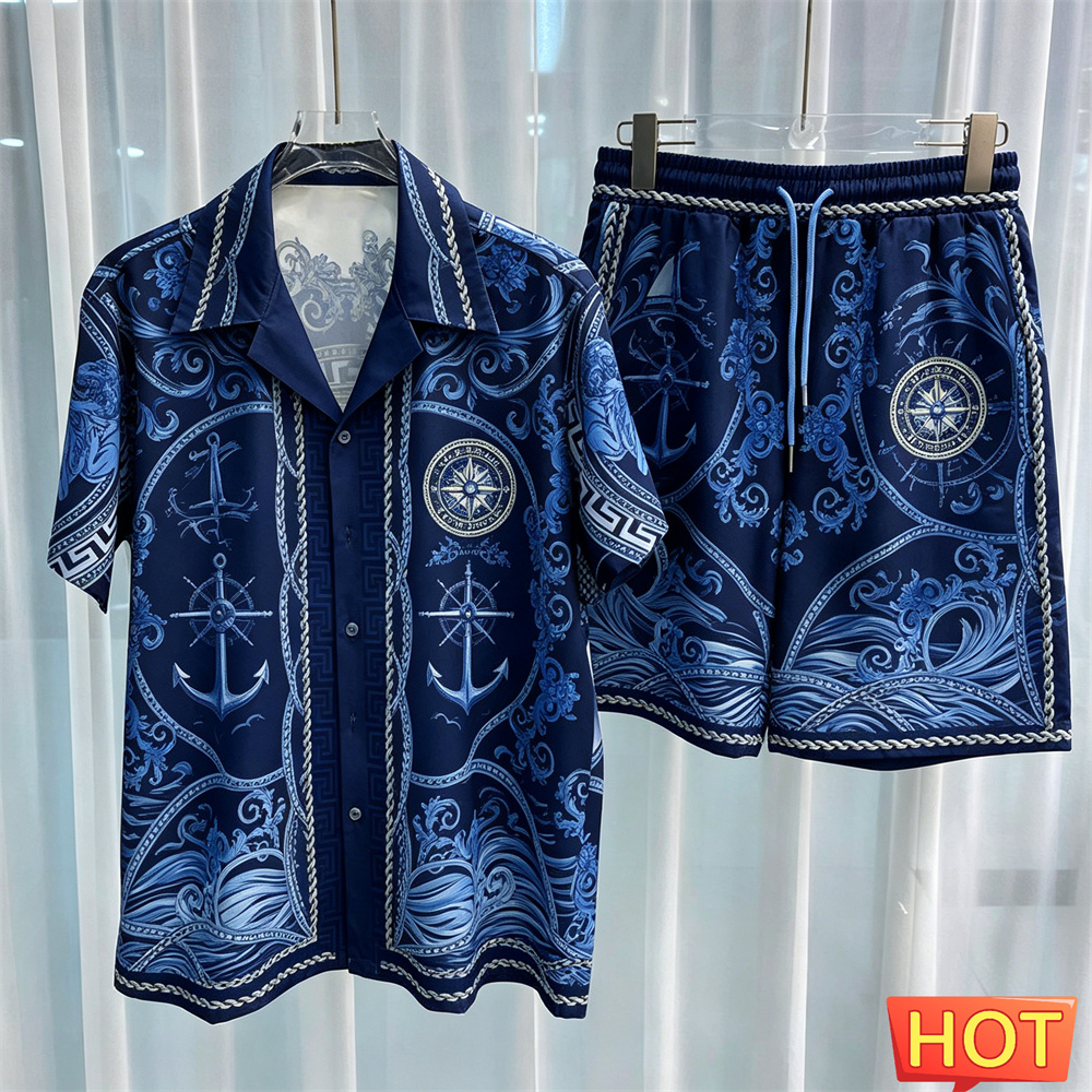 Sailor Pattern Men's Shirt Set - Luxury Lifestyle Men review and price