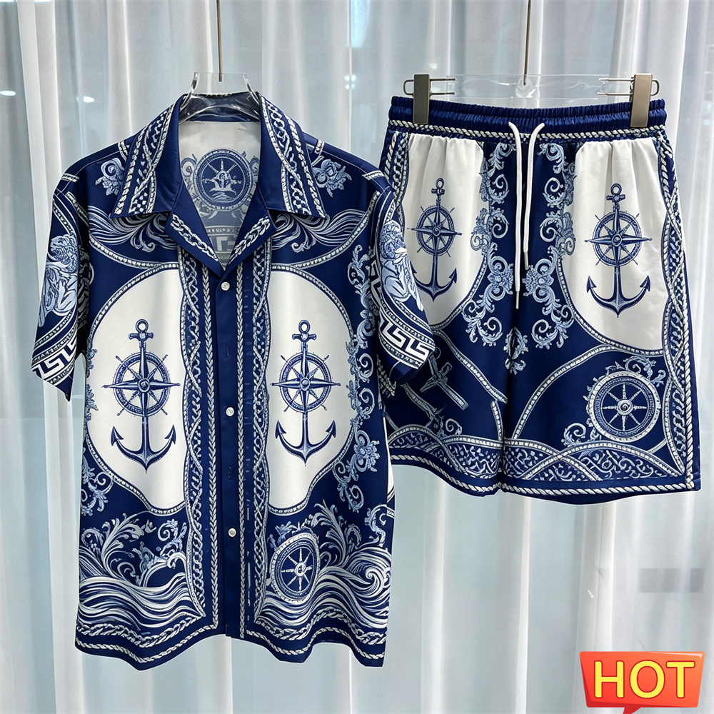 Sailor Pattern Men's Shirt Set - Luxury Lifestyle Men review and price