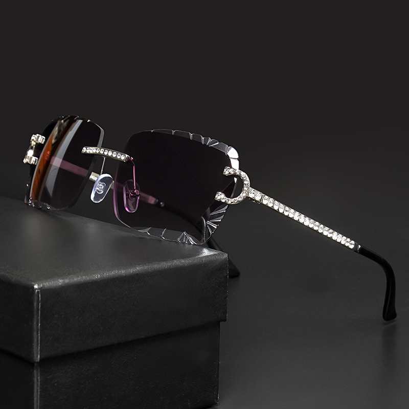 Fashion Rimless Square Sunglas - Luxury Lifestyle Men review and price