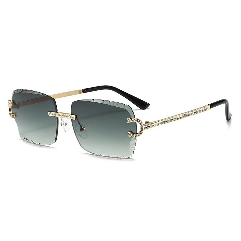 Fashion Rimless Square Sunglas - Luxury Lifestyle Men review and price